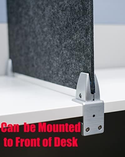 OBEX Panel Desk Mounted PET Privacy Screen, 18" x 72", Sand