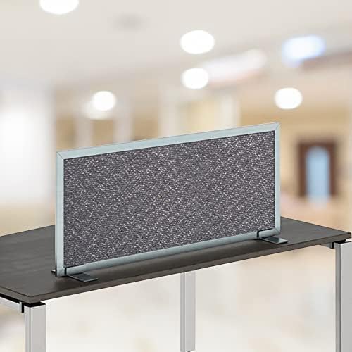 OBEX Acoustical Free Standing Privacy Screen, Cubicle Accessories Desk Privacy Panel, Desk Dividers for Office, Office Furniture Partitions Portable Sound Proof Dividers, 12" x 36", Graphite