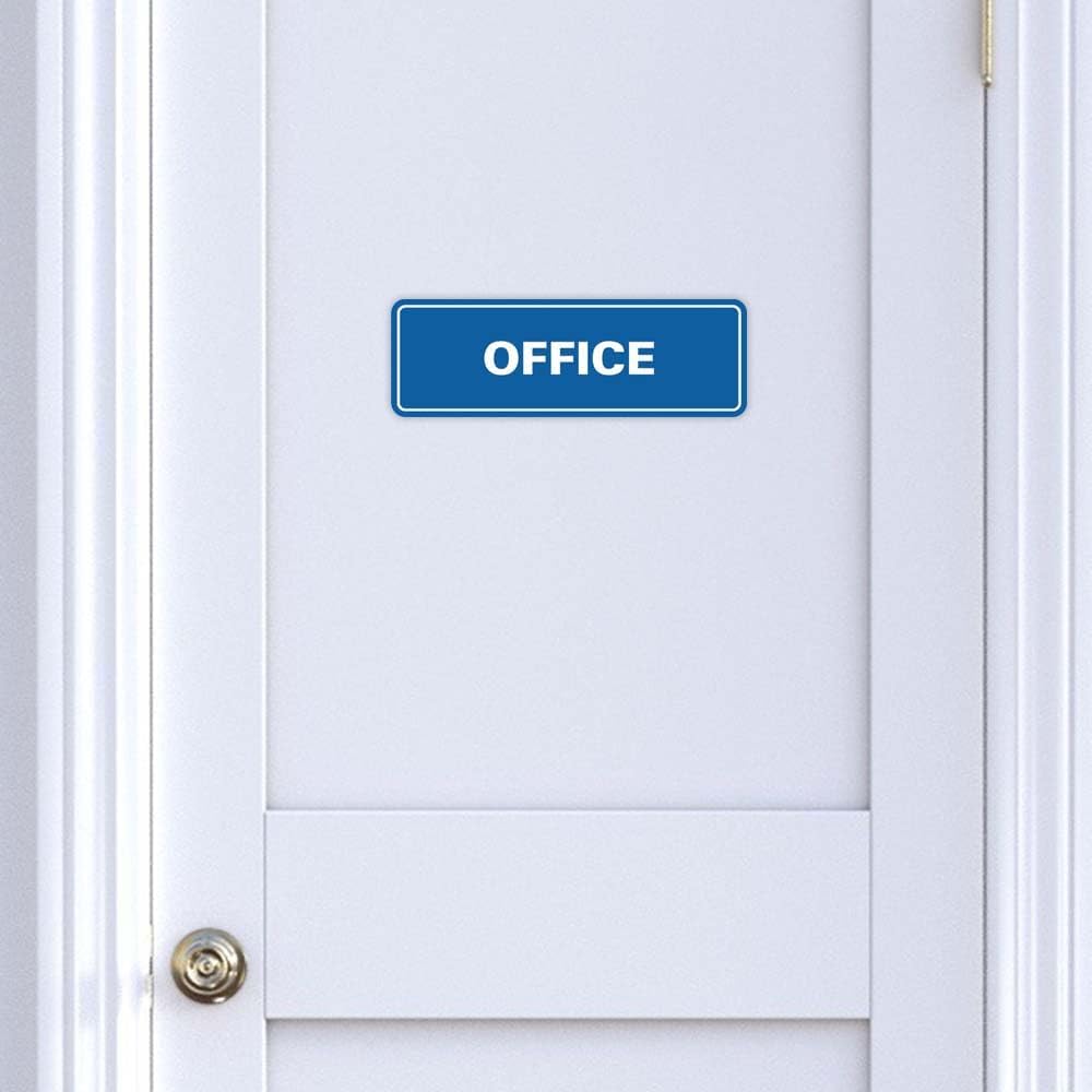 Signs ByLITA Standard Office Sign - Professional Business Signage - Easy to Install (Yellow/Black) - Small 1 Pack
