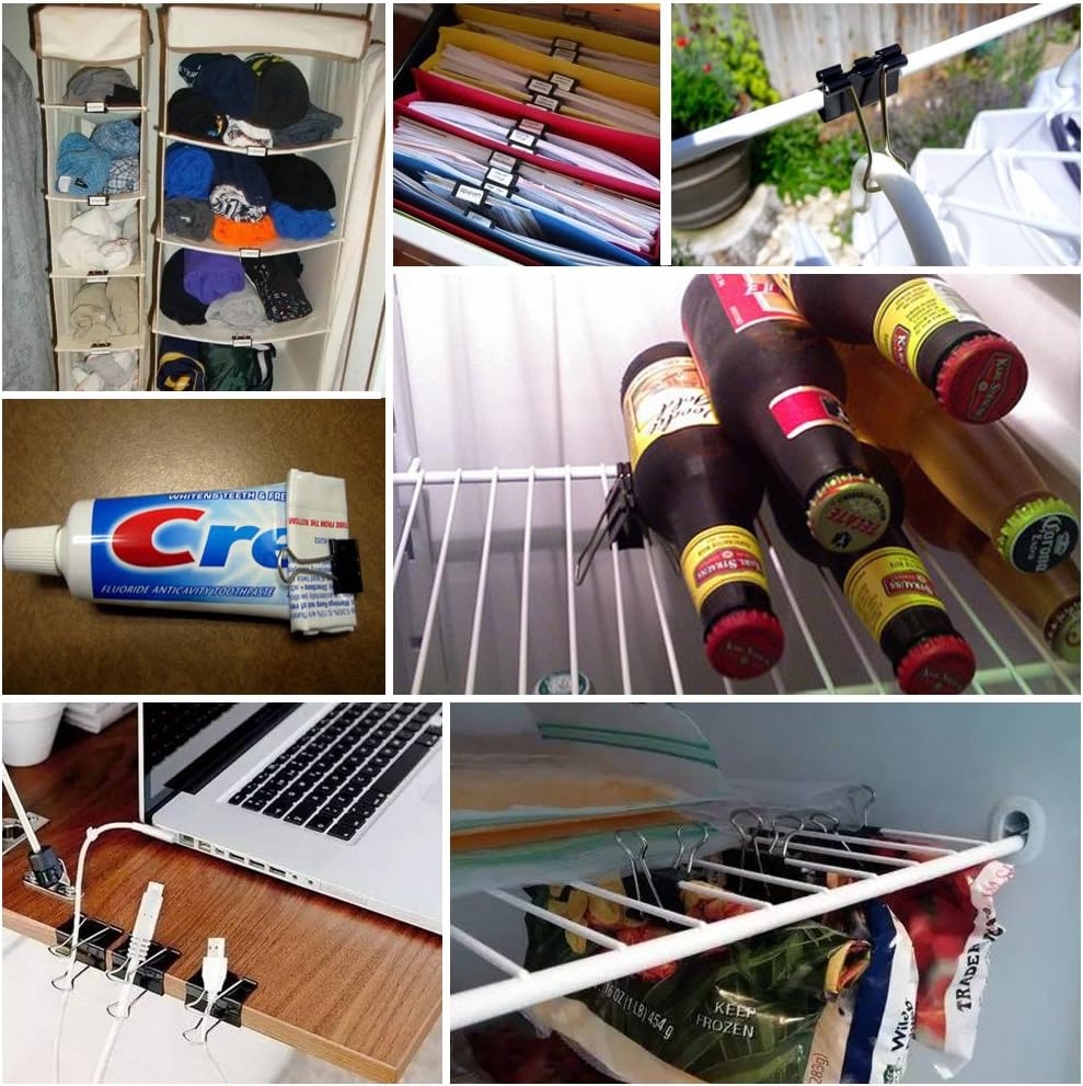 48Pack Large Binder Clips for Office Home 1.6 inch