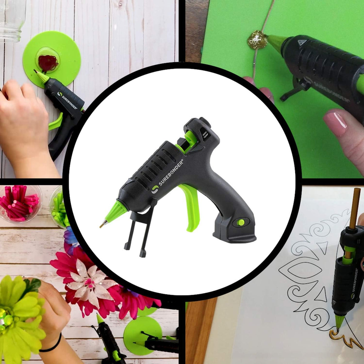 Surebonder H-195F Mini Specialty Series 20 Watt High Temperature Detail Hot Glue Gun