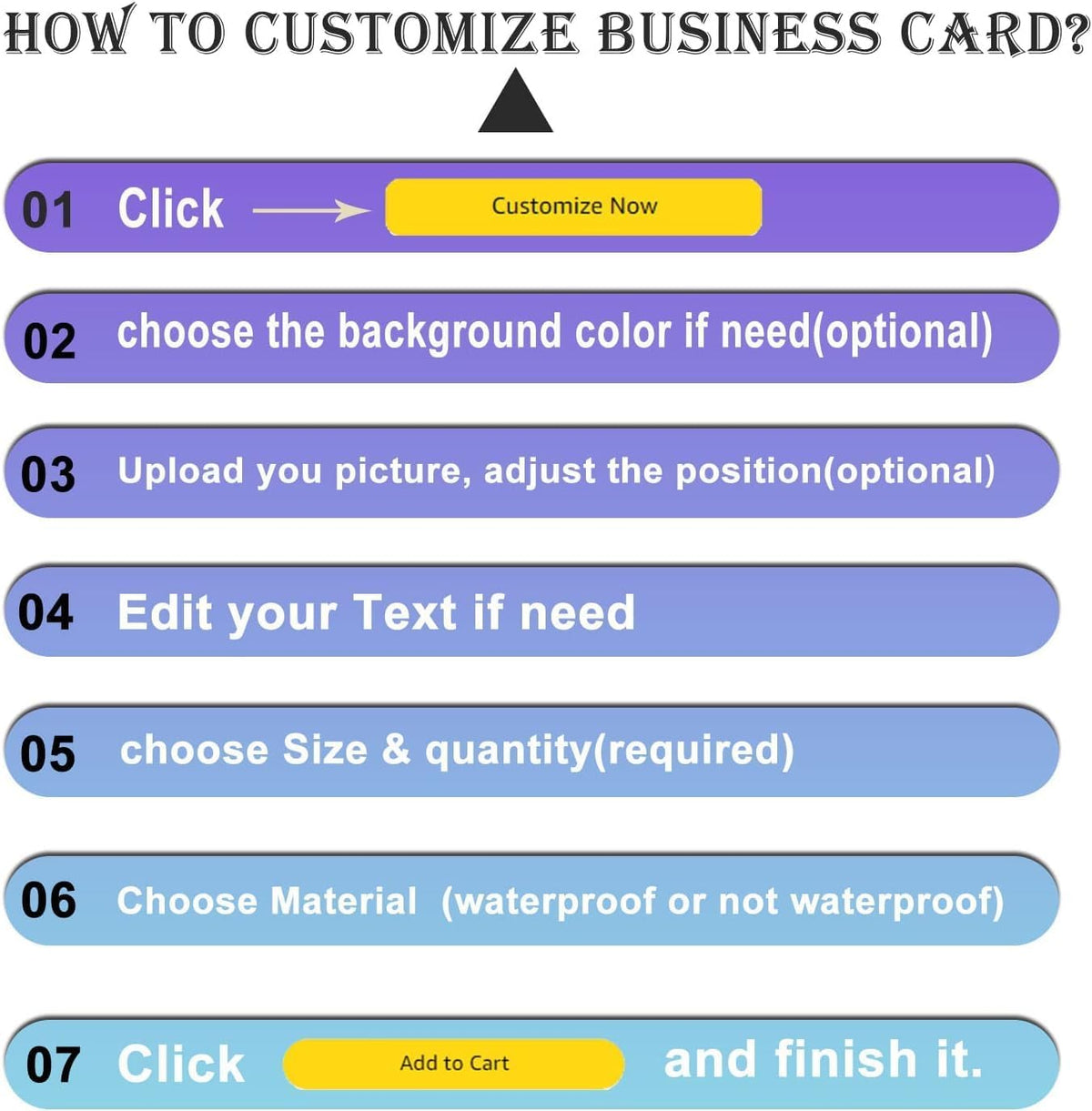 100pcs custom business cards thank you cards with logo picture 300gsm coated paper laminate two-sided printed (style 9)