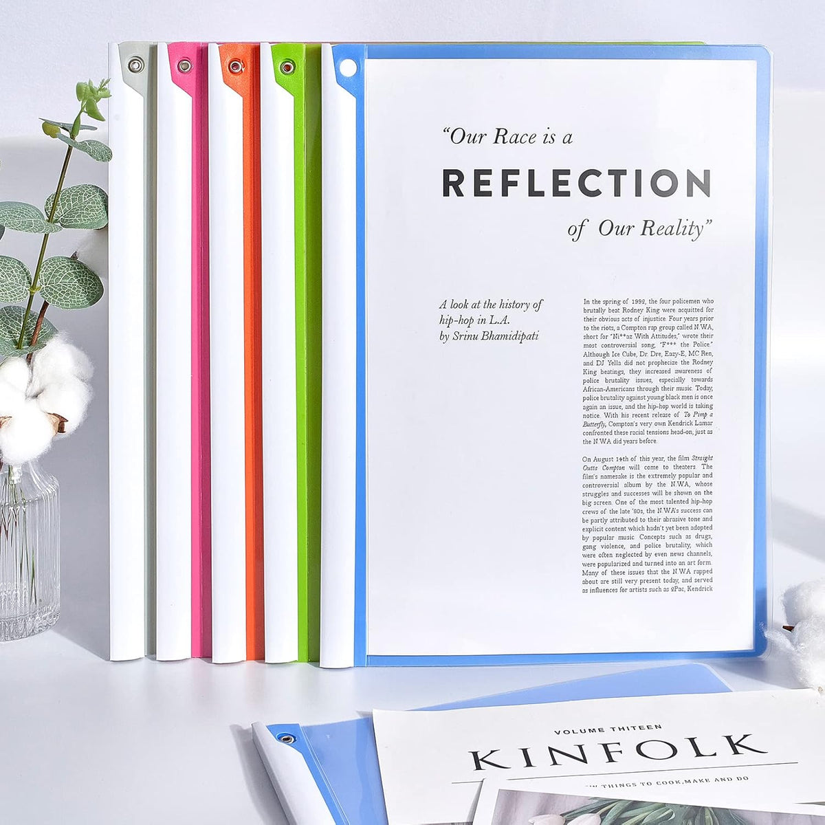 10PCS Clear Report Covers with Swing Clip, Professional Clear Front Presentation Folders Resume Folder, 30 Sheets Capacity A4 Size File Document Organizer, No Punch Needed