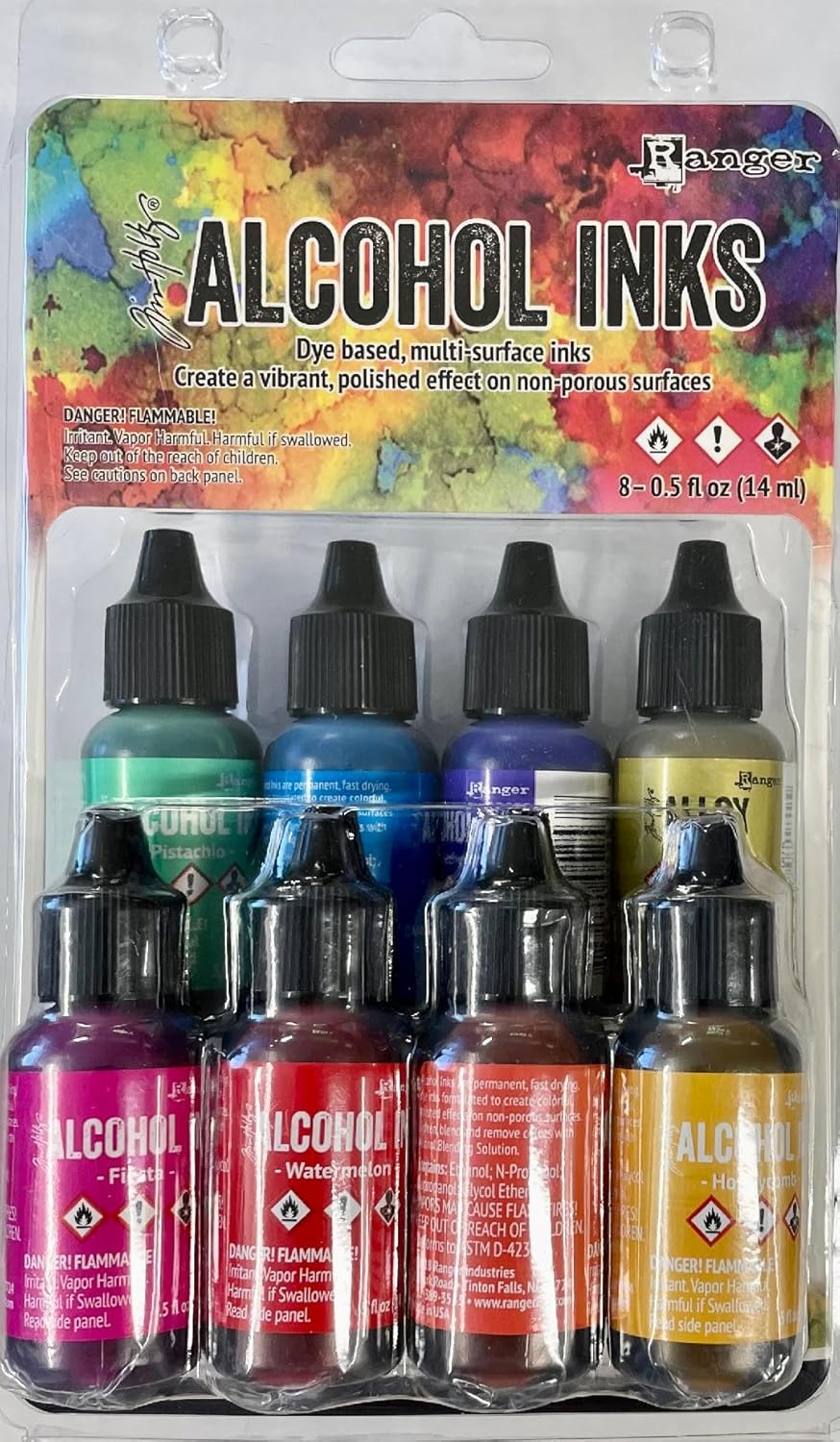 Ranger Tim Holtz Alcohol Inks 8 Pack Retro TAK83009