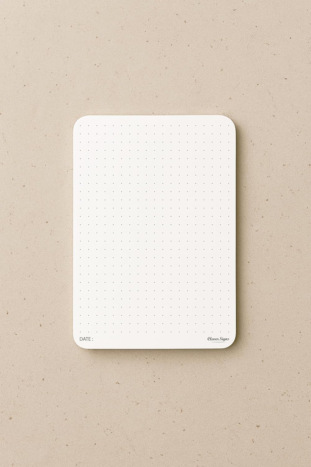 CLEVER SIGNS A6 Dot Grid Notepad - 4 Pack (4,1" x 5,8") Small Dotted Memo Desk Pads-Premium Paper with Cardboard Back Support - Ideal for Note-taking, Planning, Sketching, and Journaling