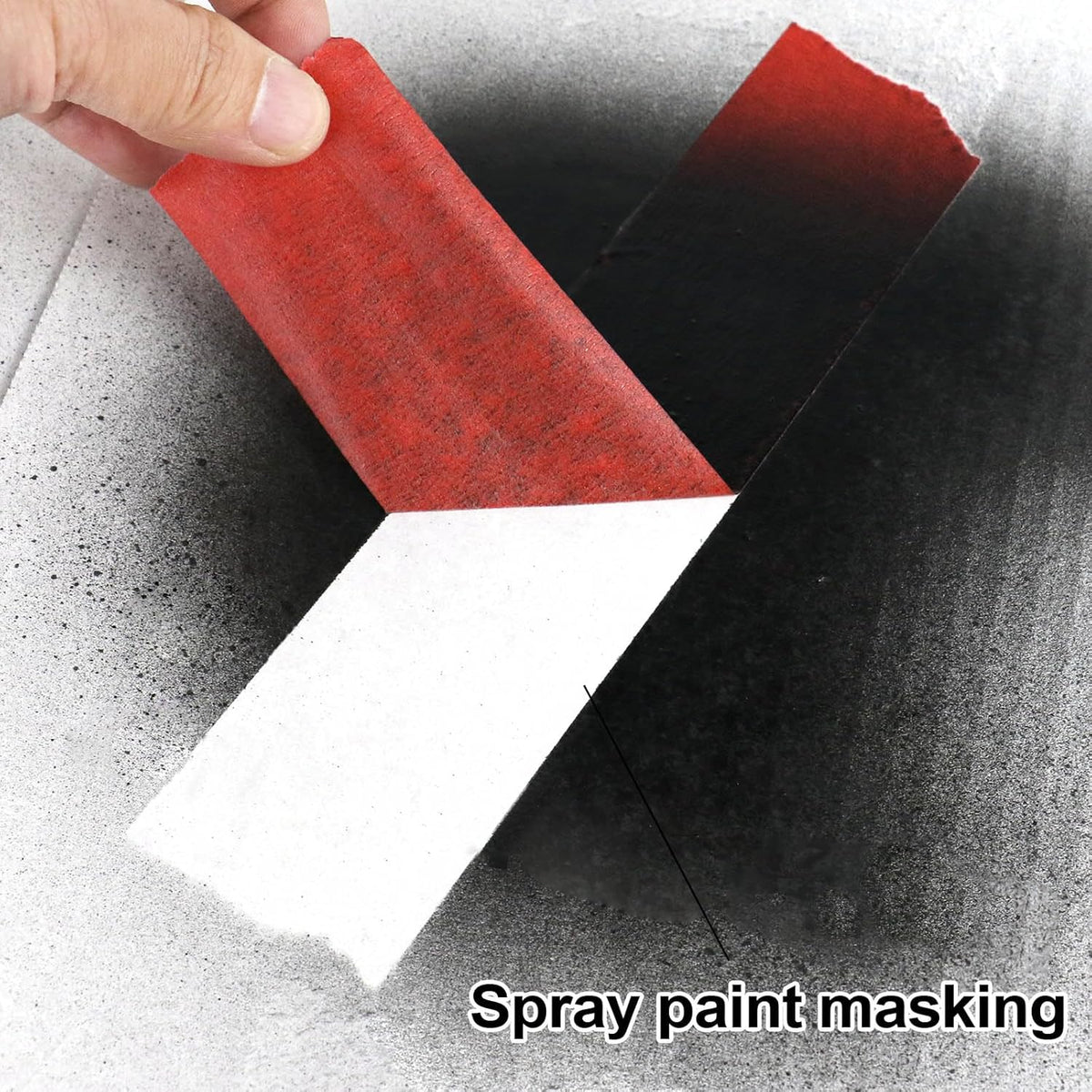 BOMEI PACK 2 Inch Painters Tape, 2 Pack Paint Red Masking Tape 2 inch x 55 Yards for Walls Painting, Labeling, DIY Crafting, Decoration and School Projects