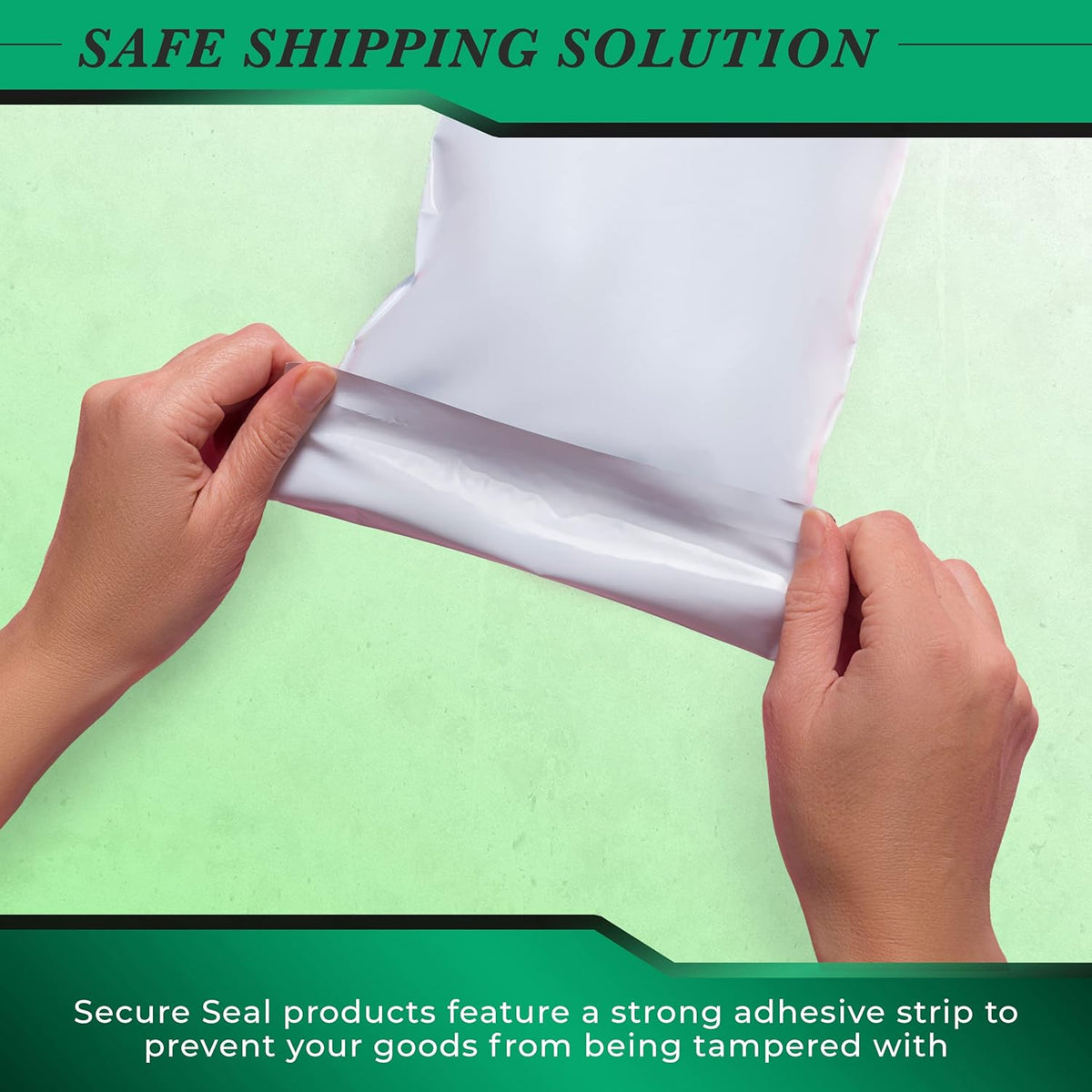 250 Pack Secure Seal White Poly Mailers - 24x24 Safe Shipping Bags - E-Commerce Self Sealing 2 Mil Poly Envelopes