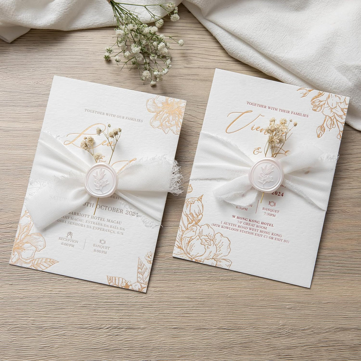 PONATIA Wax Seal Stickers - 50 Pcs Self- Adhesive Wedding Seal Stickers, Light Blush Pink Wax Seals, Perfect for Invitation Cards, Envelopes Christmas Cards, Gift Wrapping, Party Menu Decor