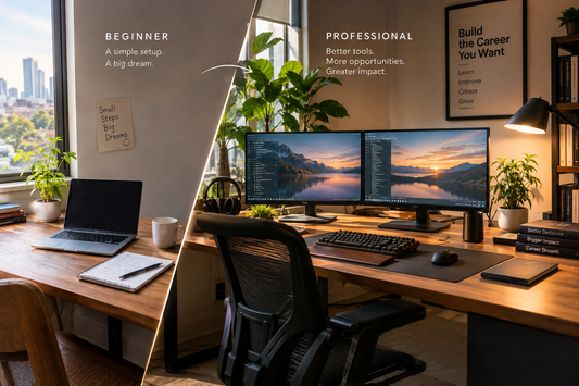 The Desk Setup That Grows With Your Career: From Your First Job to Your Next Big Opportunity