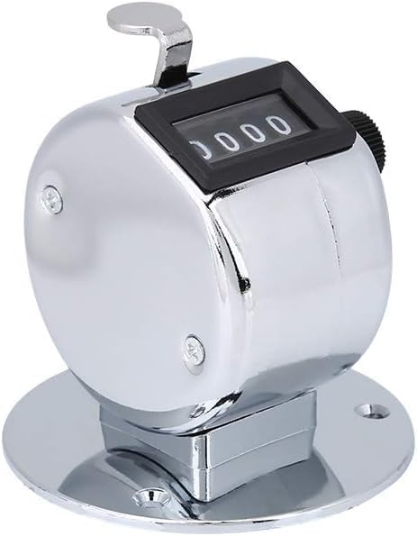 1PC Hand Tally Counters,4 Digit Number Counter,Mechanical Continuous Manual Counter Clicker Counter for Counting Sports Games Golf