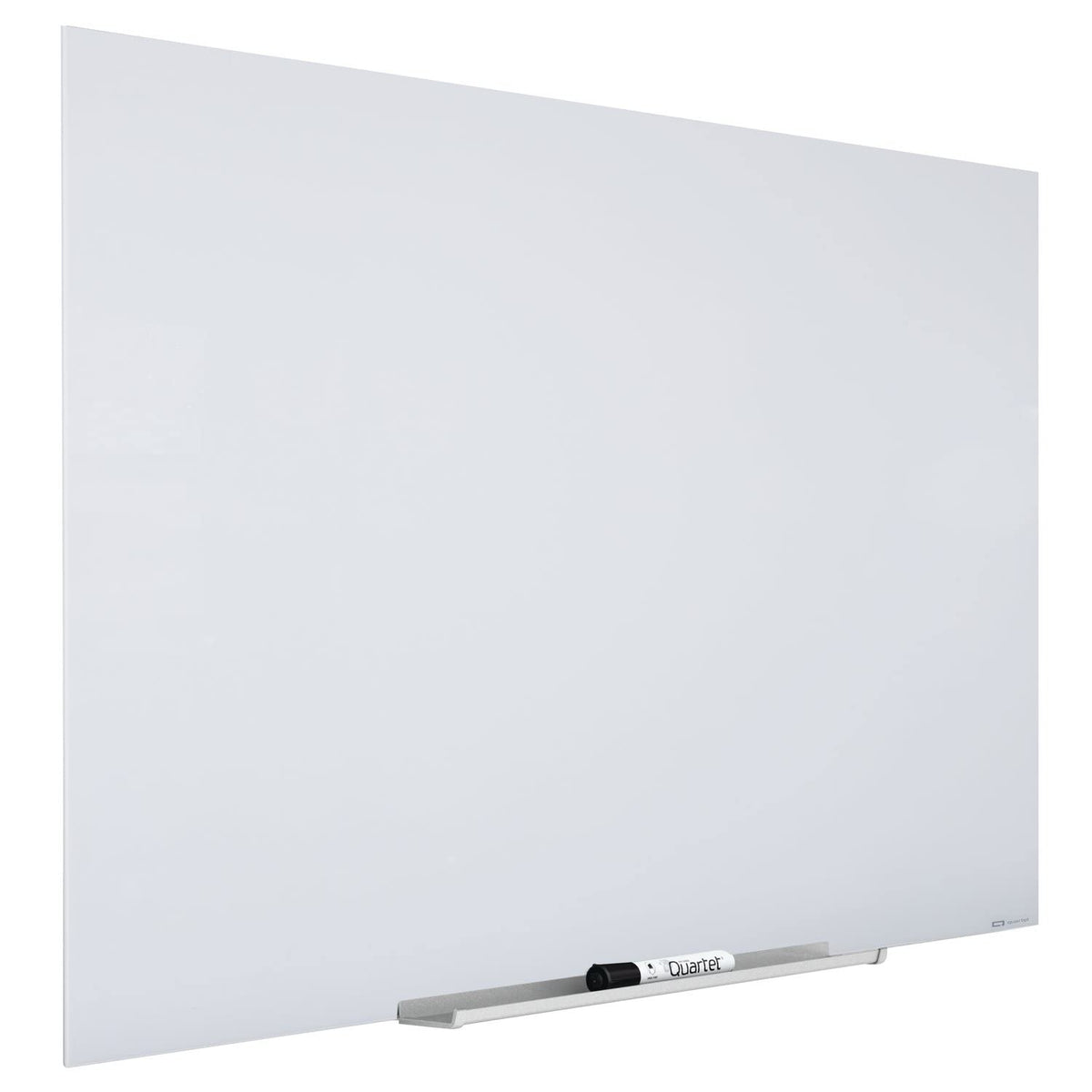 Quartet Glass Whiteboard, Magnetic Dry Erase Board, Wall Mounted Whiteboard for Office, School and Home, 72" W x 48" H, White (Q25F03IMW)