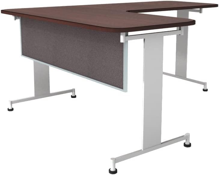OBEX Acoustic Table Mounted Modesty Desk Privacy & Sound Absorbing Panel for Office Cubicles, 12" x 42", Slate