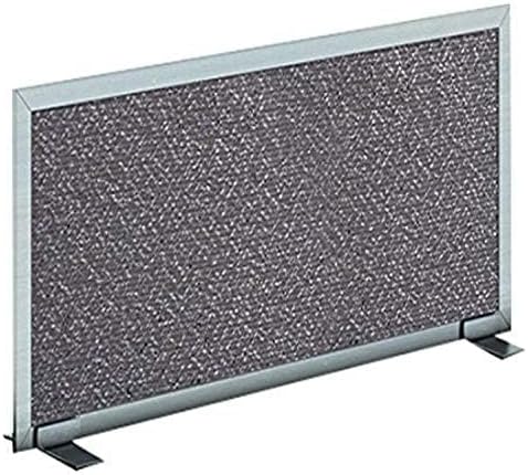 OBEX Acoustical Free Standing Privacy Screen, Cubicle Accessories Desk Privacy Panel, Desk Dividers for Office, Office Furniture Partitions Portable Sound Proof Dividers, 12" x 36", Graphite