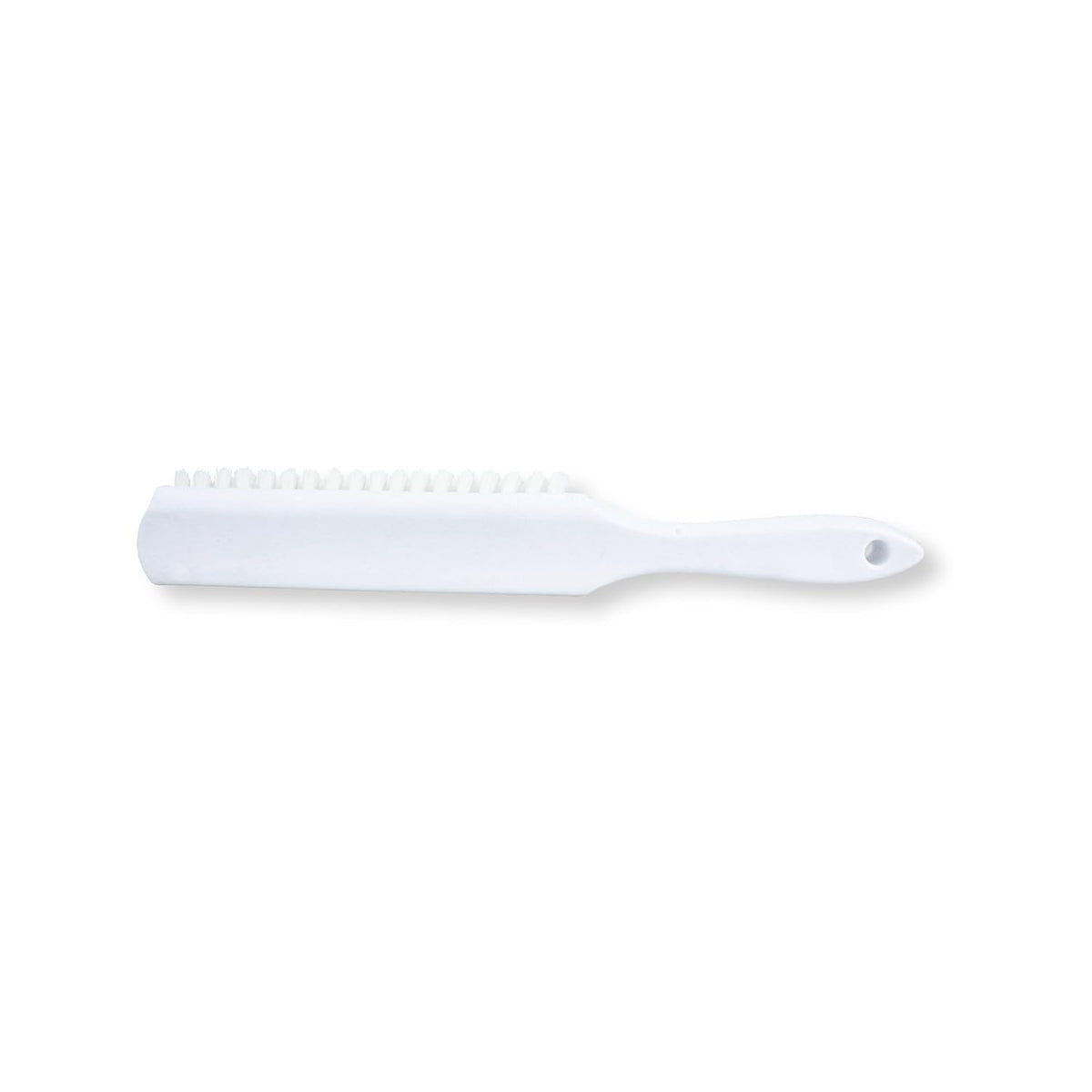 SPARTA Handheld Soft Counter Brush 8 Inch Bristle Span, Multi-Use Dust Brush with 5 Inch Handle for Tables, Countertops, and Delicate Surfaces, Polyester, White