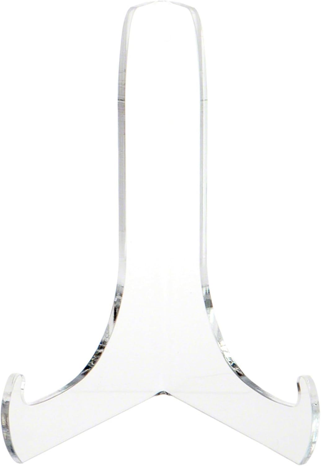 Plymor Clear Acrylic 60-Degree Angle Easel With Shallow Support Ledges, 7.5" H x 5.75" W x 4.75" D