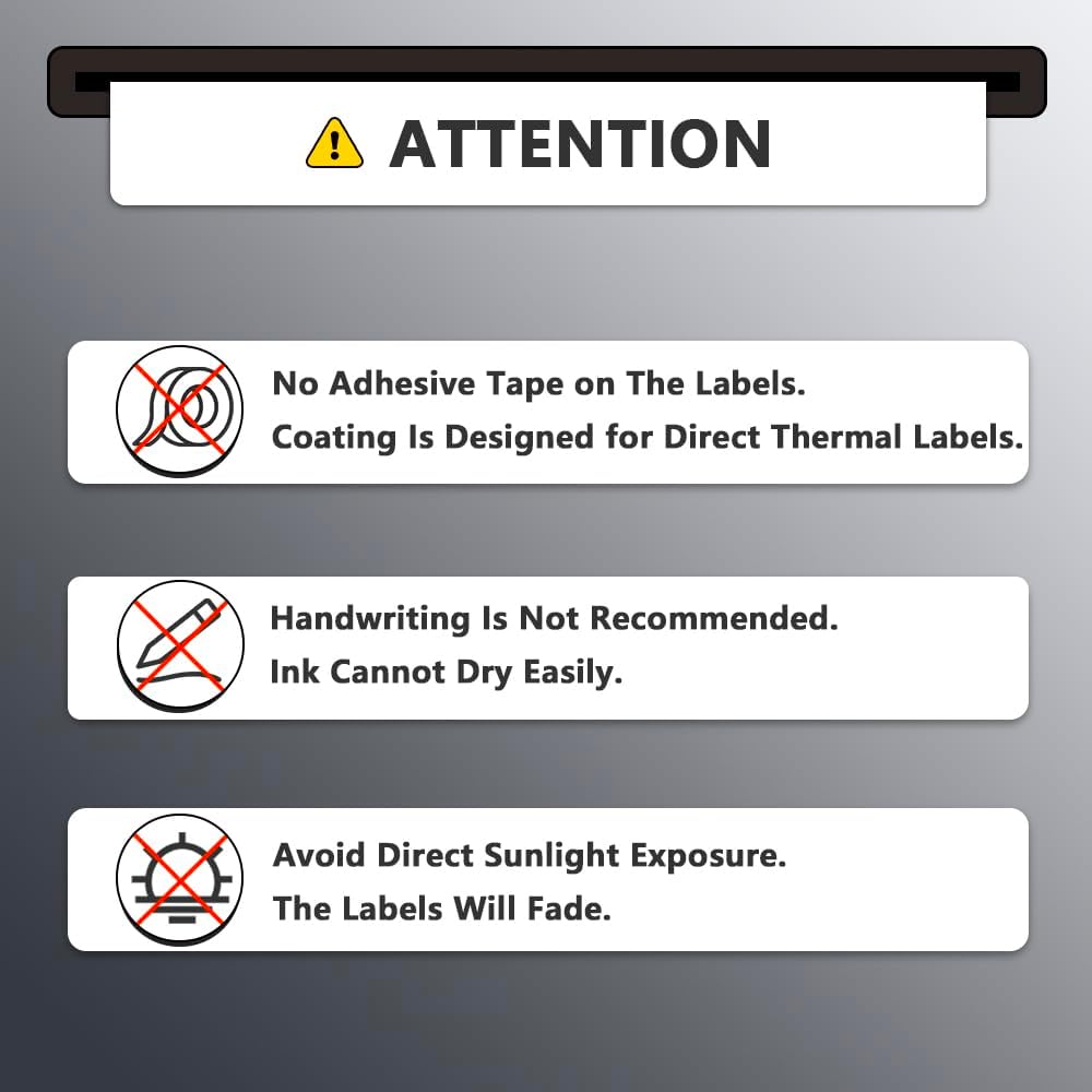 BETCKEY - 4" x 1" (102 mm x 25 mm) Multipurpose Labels Compatible with Zebra & Rollo Label Printer,Premium Adhesive & Perforated [16 Rolls, 22000 Labels]
