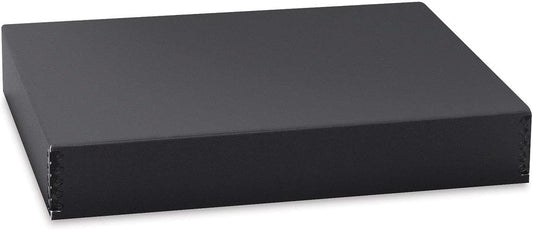 Lineco 17x22" Archival Print Storage Box, Drop Front Design, 3.0" Deep, Exterior Color: Black