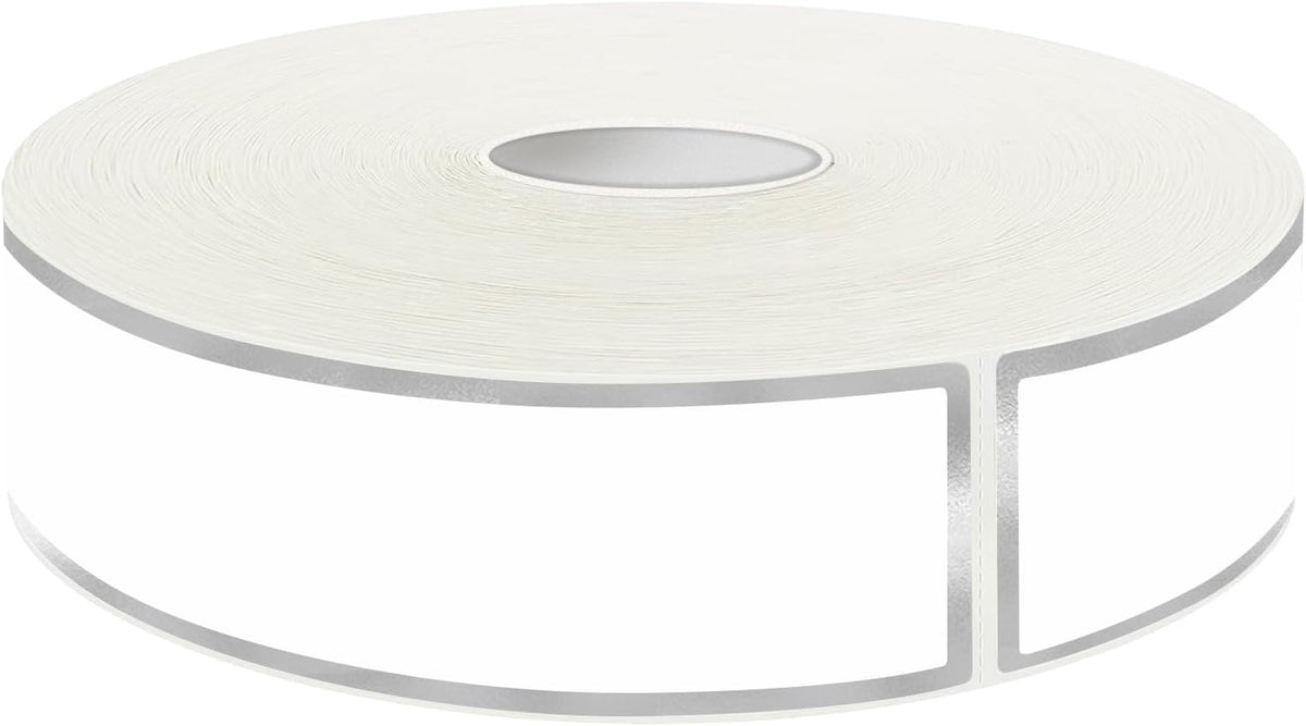 500 Silvery Border Removable Freezer Labels Water Oil Resistant with Perforation Line for Food Containers Jars Pantry Organization (Ink Quick-Dry，1” x 3”)
