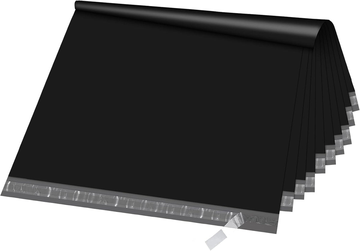 Fuxury Extra Large Poly Mailers 24x36" 50 Pcs, 2.5mil Bulk Shipping Bags for Clothing,Strong Adhesive Shipping Envelopes for Small Business Supplier,XL Poly Mailing Envelopes Black
