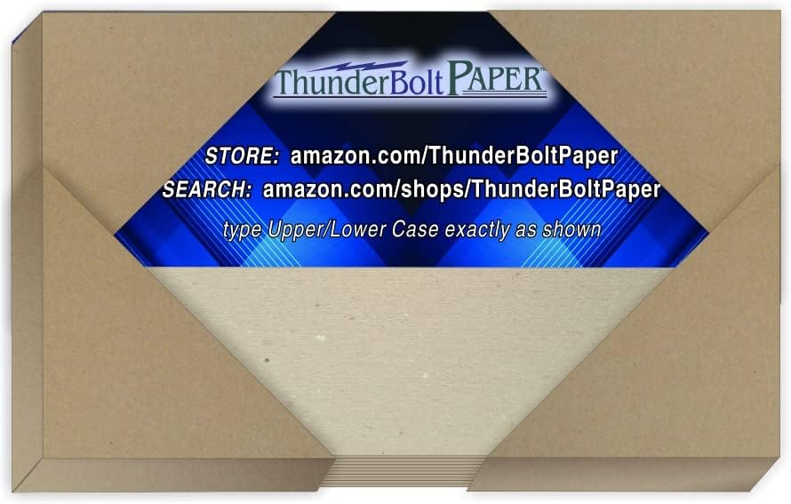 25 Sheets Chipboard 46pt (Point) 3 X 5 Inches Medium Weight Photo|Card Size .046 Caliper Thickness Cardboard Craft|Packing Brown Kraft Paper Board