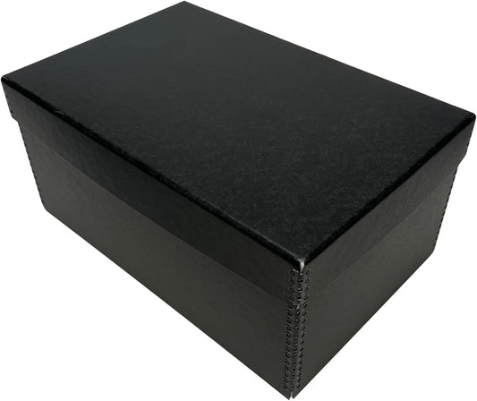 Lineco Archival Photo Storage Box, Holds up to 1100 of 5x7 Pictures, 4x6 Photograph Container with Removable Lid. Preserve Snapshot, Negatives, Prints, Films, Card, 5"x7"x12", Black