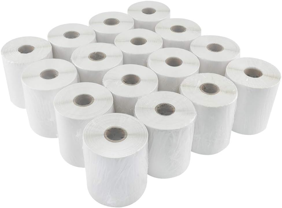 L LIKED 16 Rolls 4" x 6" Direct Blank Thermal Shipping Labels with 250 Labels/Roll - Compatible with Zebra 2844 ZP-450 ZP-500 ZP-505 (16 Rolls)