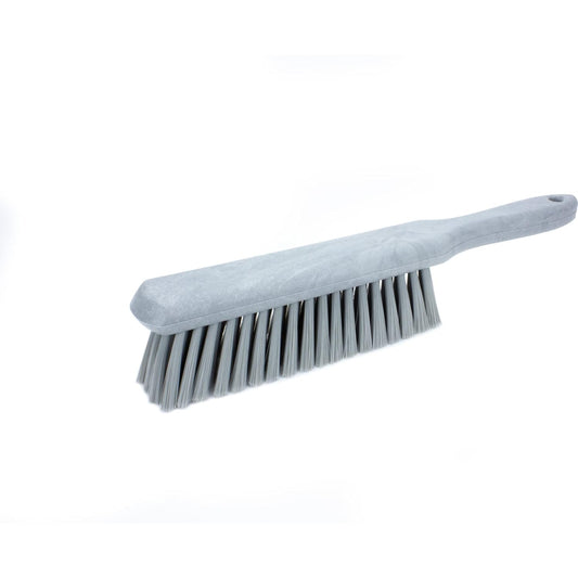 SPARTA Handheld Soft Counter Brush 8 Inch Bristle Span, Multi-Use Dust Brush with 5 Inch Handle for Tables, Countertops, and Delicate Surfaces, Polyester, Gray, (Pack of 6)