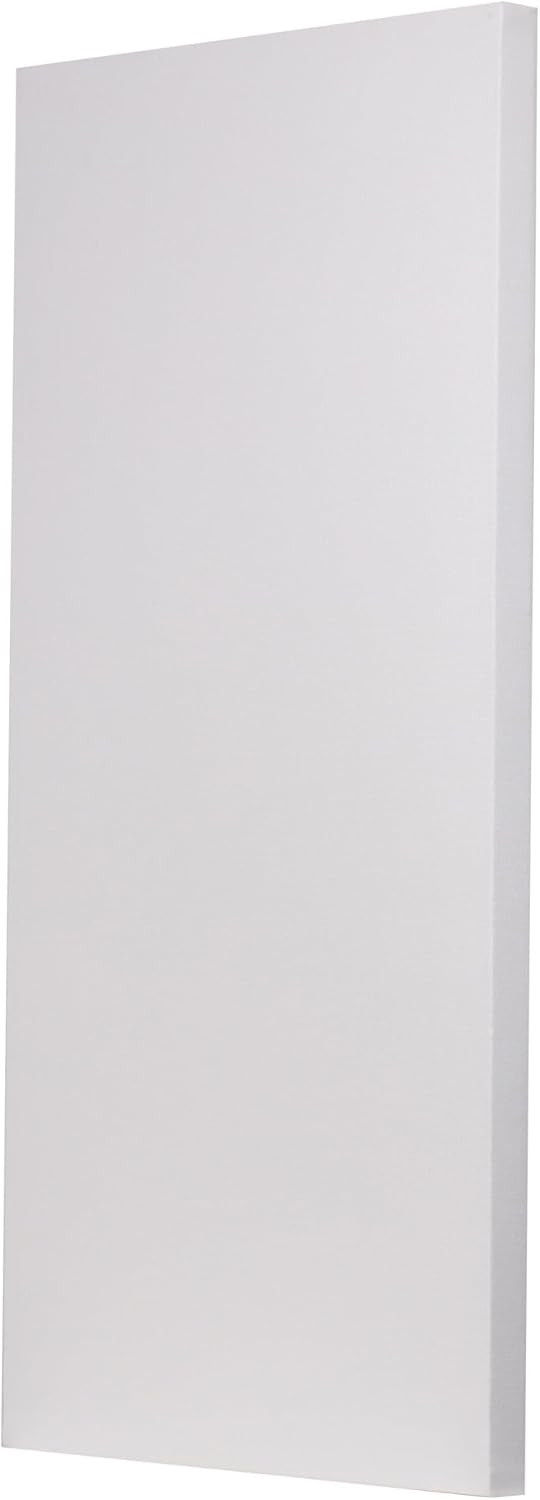 ATS Acoustics Sound Absorbing Acoustic Panel Fire Rated Professional Studio Quality 24" x 48" x 2" (Snow)