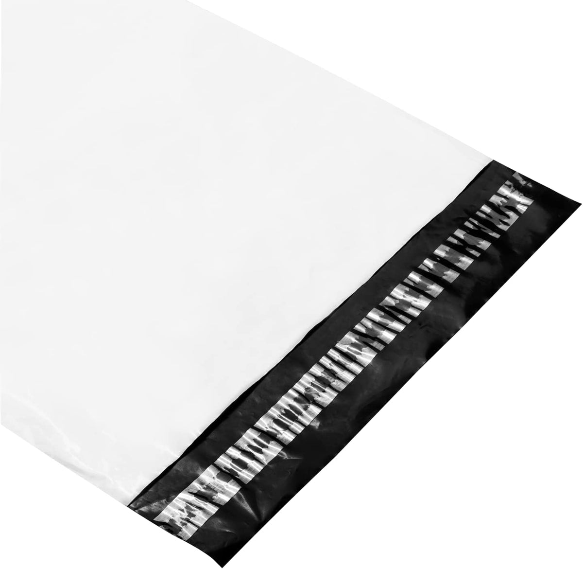 Karat 11"x15" White Poly Mailers - Tamper-Evident, Waterproof and Tear Resistant Shipping Bags for Small Business Supplies, Bulk Packaging - Easy-to-Use Adhesive Closure Mailing Envelopes, WS-TPM1115W