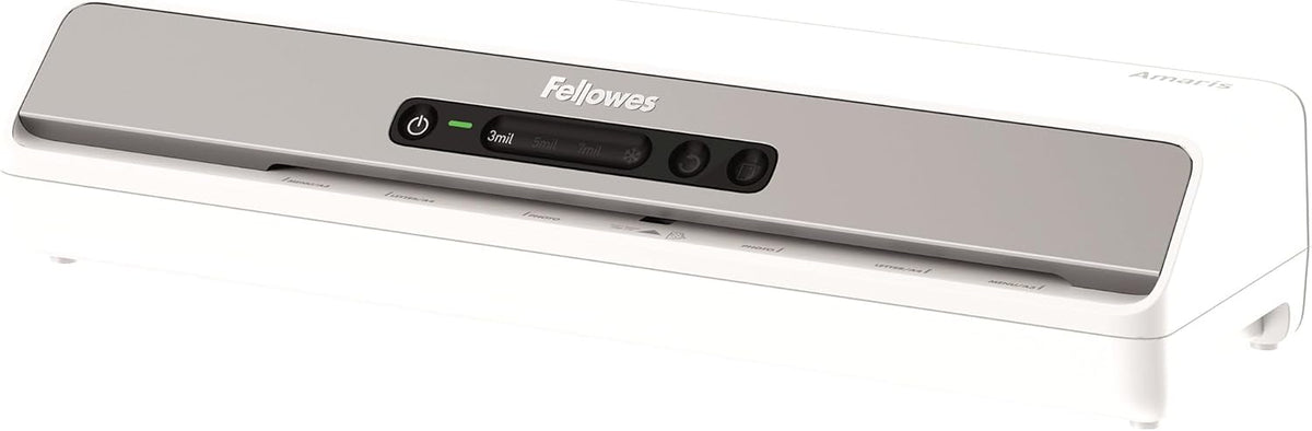 Fellowes Amaris 125 laminator Machine, School or Office use, 12.5 max Width, with 10 Jam Free Laminating Sheets