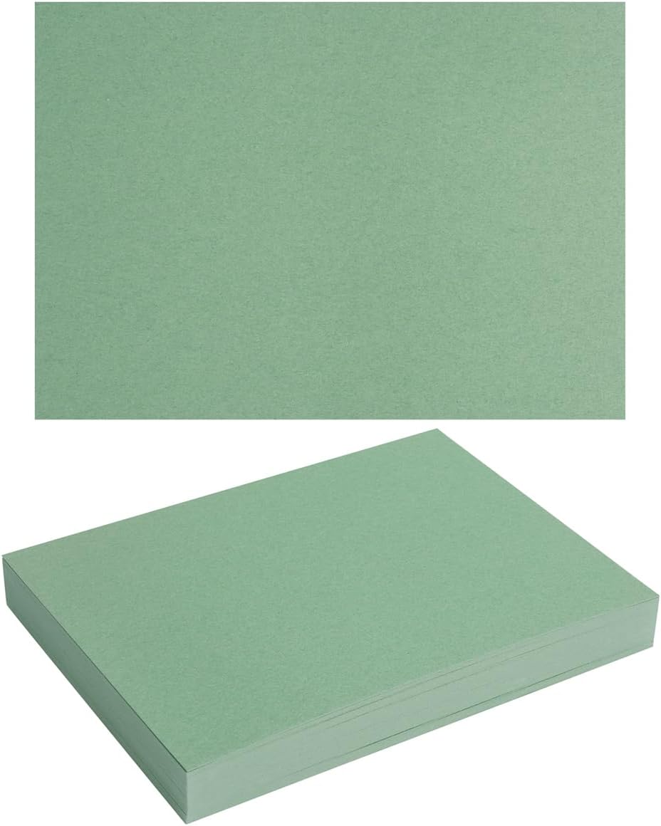 50 Sheets Blank Cardstock Paper 250 GSM Thick Heavy Cards Stock for DIY Art Projects, Card Making, Postcards, Greeting Cards, Birthday Party, Wedding Invitation (Sage-Green, 5x7 inches)