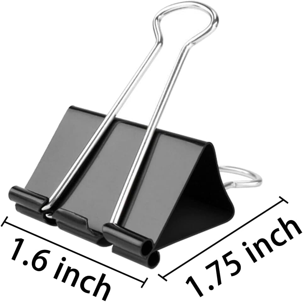 48Pack Large Binder Clips for Office Home 1.6 inch