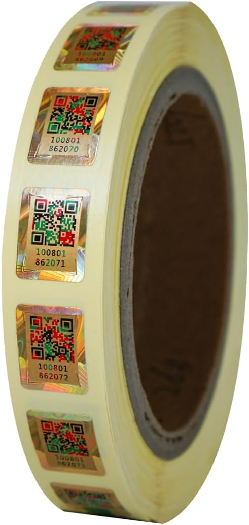 14 * 18mm Anti-Counterfeiting QR Code Labels Original Hologram Security Genuine Tag Authenticity Query Tamper Proof Stickers