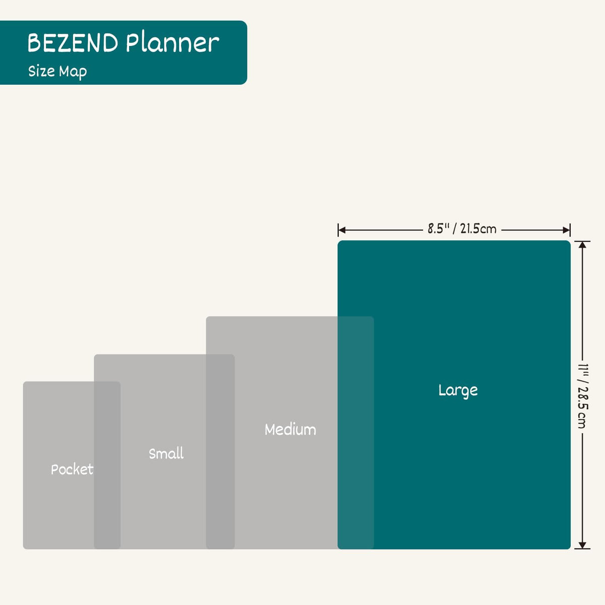BEZEND Weekly Planner 2025-2026 with 2 Columns, 8.5" x 11" Academic Calendar 18 Months (Jul 25-Dec 26) Life Work Appointment Book with Monthly Tab, PU Leather Hardcover - Dutch Blue