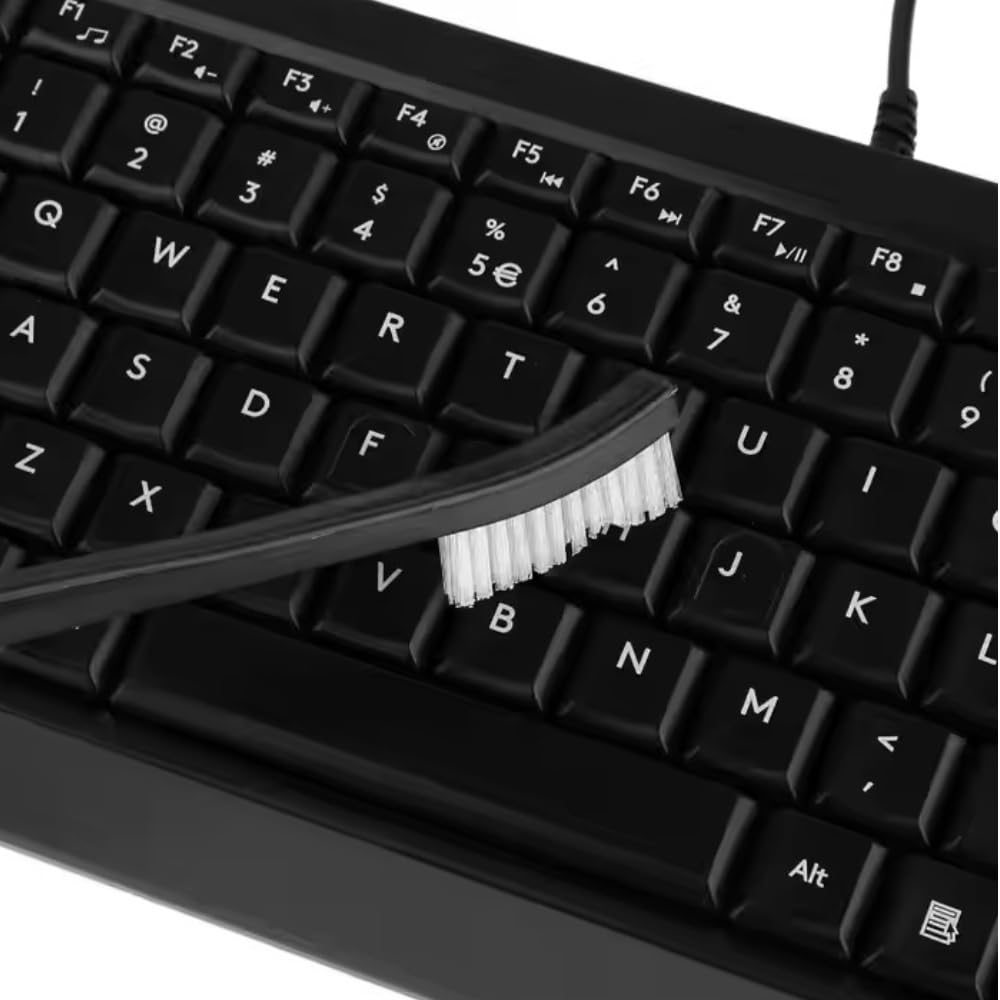 Anti-Static Nylon Bristles Deep Clean Soft Cleaning Brush: 8 Nylon Brushes for Delicate Surfaces - from Keyboard Crumbs to Aquarium Algae - Features Soft Detailing Brush, Culvert Cleaning Tool