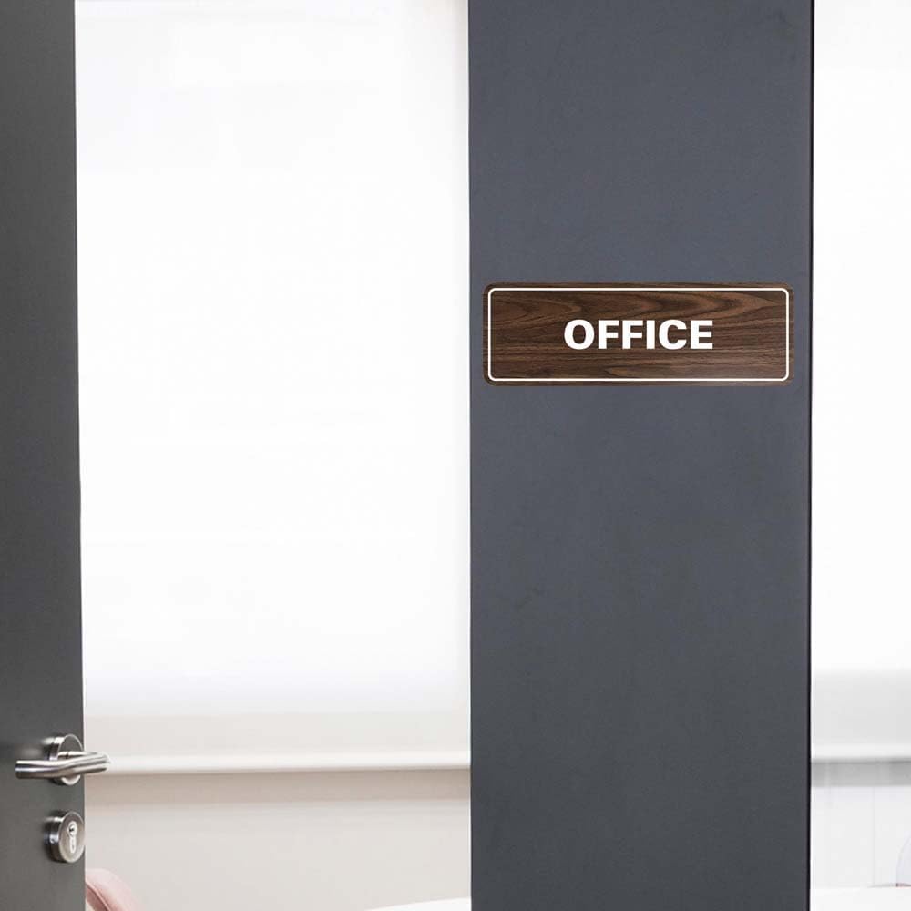 Signs ByLITA Standard Office Sign - Professional Business Signage - Easy to Install (Blue) - Small 2 Pack