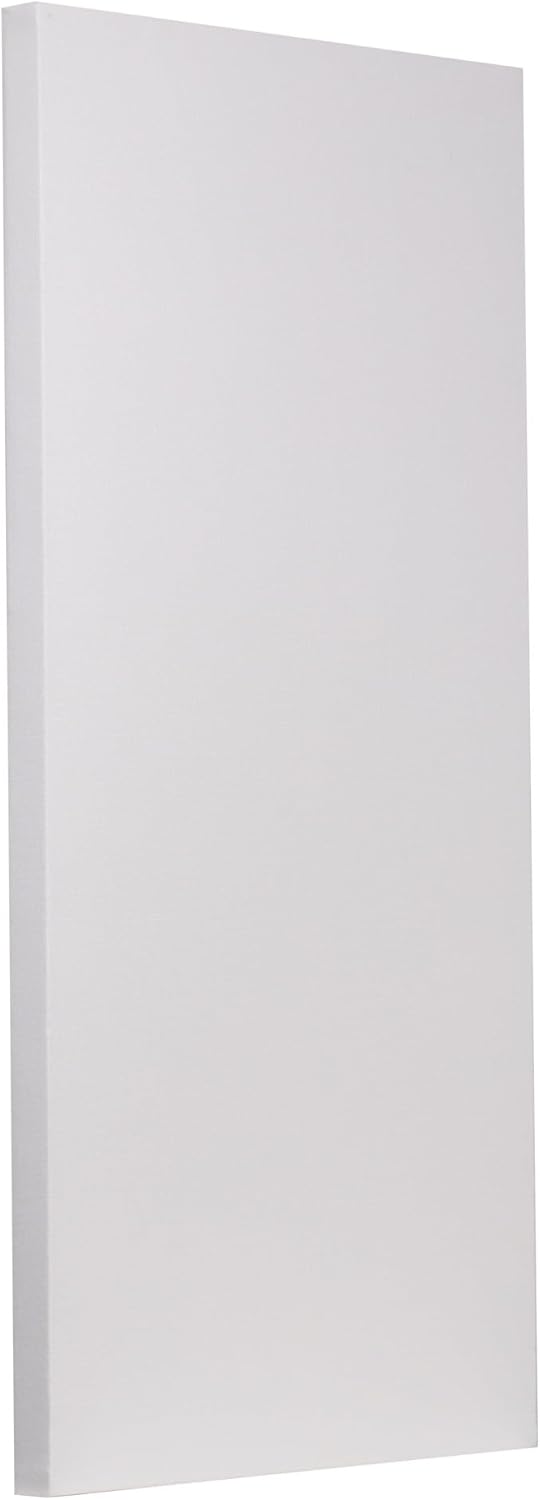 ATS Acoustics Sound Absorbing Acoustic Panel Fire Rated Professional Studio Quality 24" x 48" x 2" (Snow)