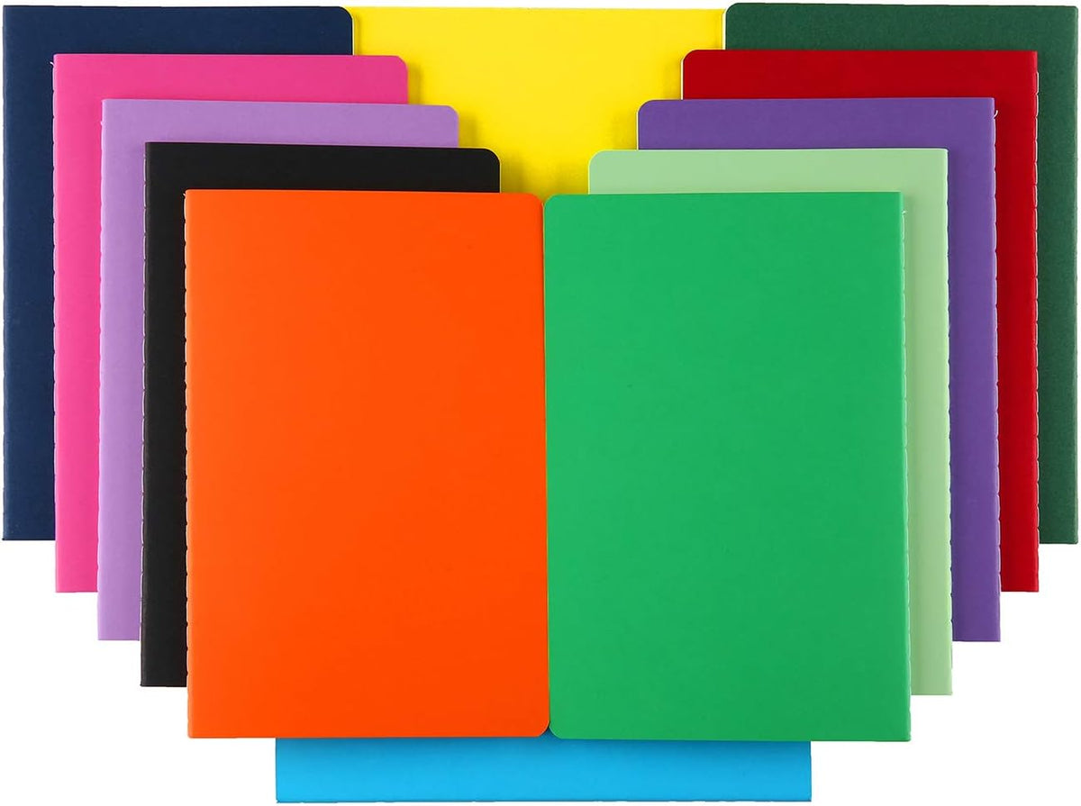 Large Colorful Dot Grid Notebook Journals Bulk with Thick Dotted Grid Paper, 60 Pages, 8.5x11 inch, Composition Diary Subject Notebooks Planner for Traveler Student Office, Journal Set, 12 Pack