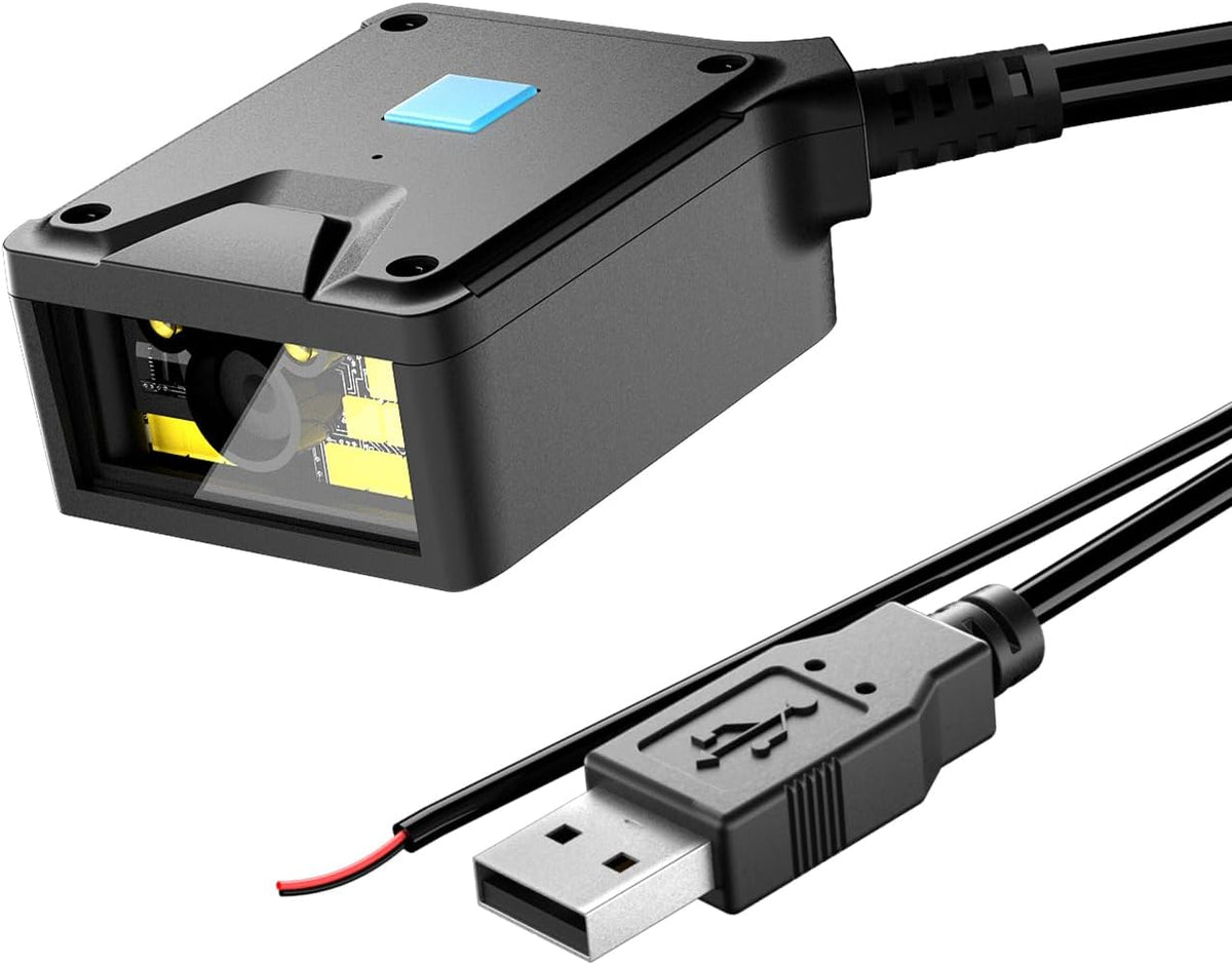 NetumScan 2D Embedded Fixed Barcode Scanner Scan Engine, Industrial Grade 1D 2D QR Barcode Reader, Automatic Induction Scanning,USB Port Suitable for Self-Service Terminals and Factory Assembly Lines