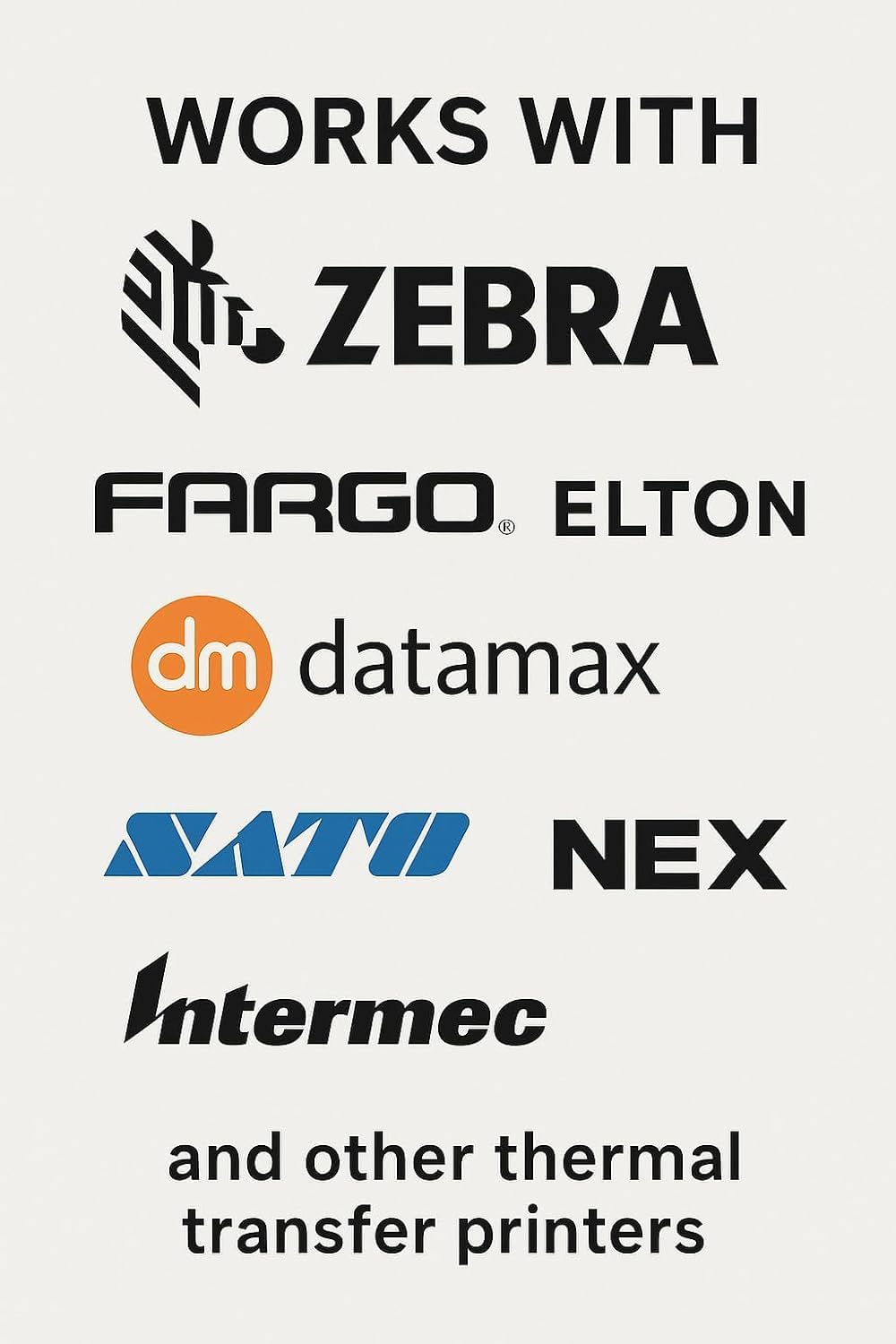Compulabel 4" x 6" Direct Thermal Labels, White, 3" Core, Perforated, Permanent Adhesive, 2 Rolls, 1000 Labels per roll, 2000 Total