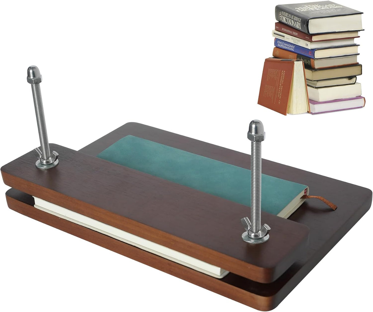 Stranthother 11.8 * 7.6 inch Small Wooden Book Press Book Binding Press Kits Books Lovers Gifts Flower Paper Press Kits