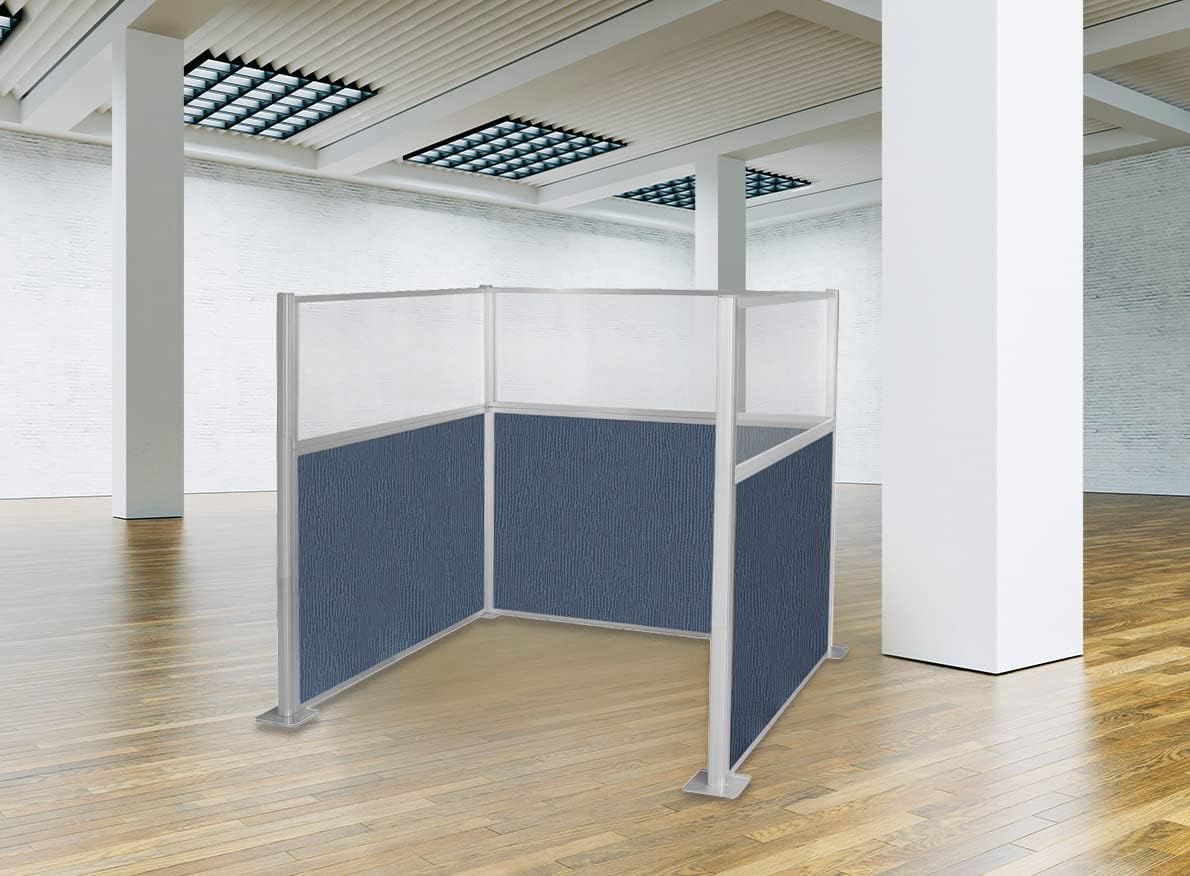 Versare Hush Panel Cubicle Kit | Workstation Partition Walls | Sound Dampening Cubicle Walls | Partitions for Desks