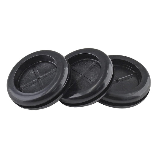 6 Pack 2" Inside Diameter 2-3/8" Drill Hole Rubber Grommet, Firewall Plug Grommet Rubber Grommets Wire Protection, Double Sided Round