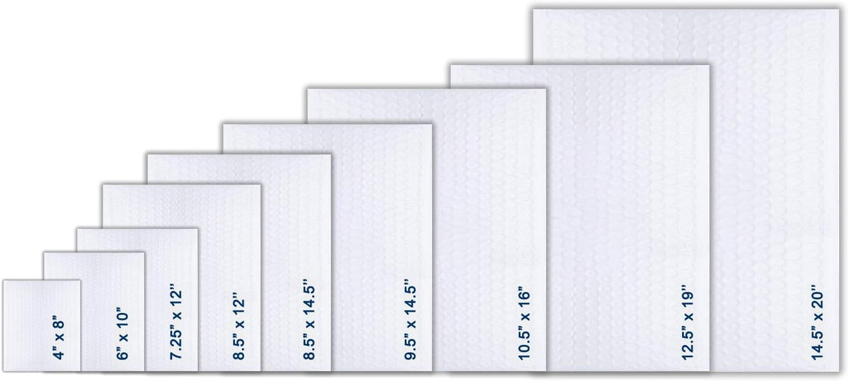 7.25x12 inches Poly Bubble Mailer Self Seal Bubble Shipping Envelopes 2.5 Mil 100 Pack