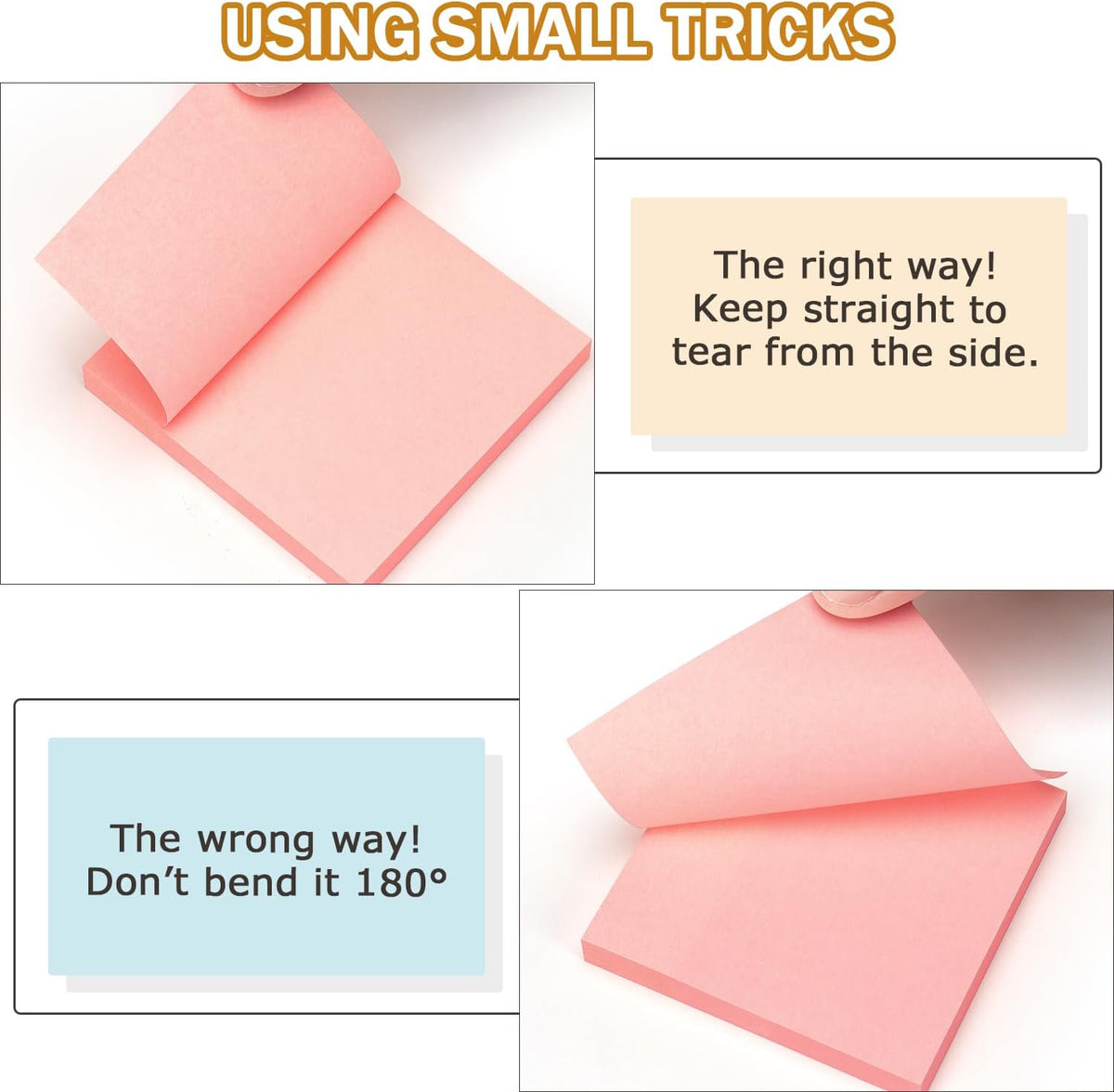 Sticky Notes 3x3 inch Bright Colors Self-Stick Pads 8 Pads/Pack 85 Sheets/Pad Total 680 Sheets