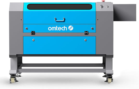 OMTech 90W CO2 Laser Engraver, 28"x20" Cutting & Engraving Machine with Autofocus, Air Assist, 4-Way Pass, Autolift, RDWorks, for Wood, Glass, Acrylic, Leather, Cardboard