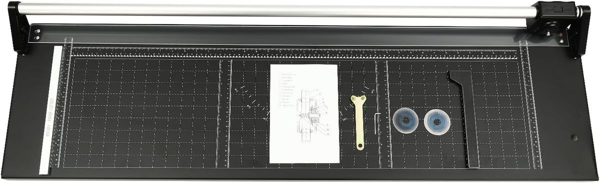 24/36 Inch Manual Rotary Paper Trimmer Precision Photo Paper Cutter for Craft Paper, Photo, Coupon, Label and Cardstock (36in)