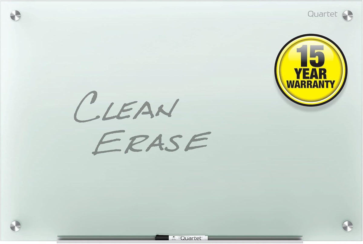 Quartet Glass Whiteboard, Non-Magnetic Dry Erase White Board, 4' x 3', Frosted Surface, Infinity (G4836F)