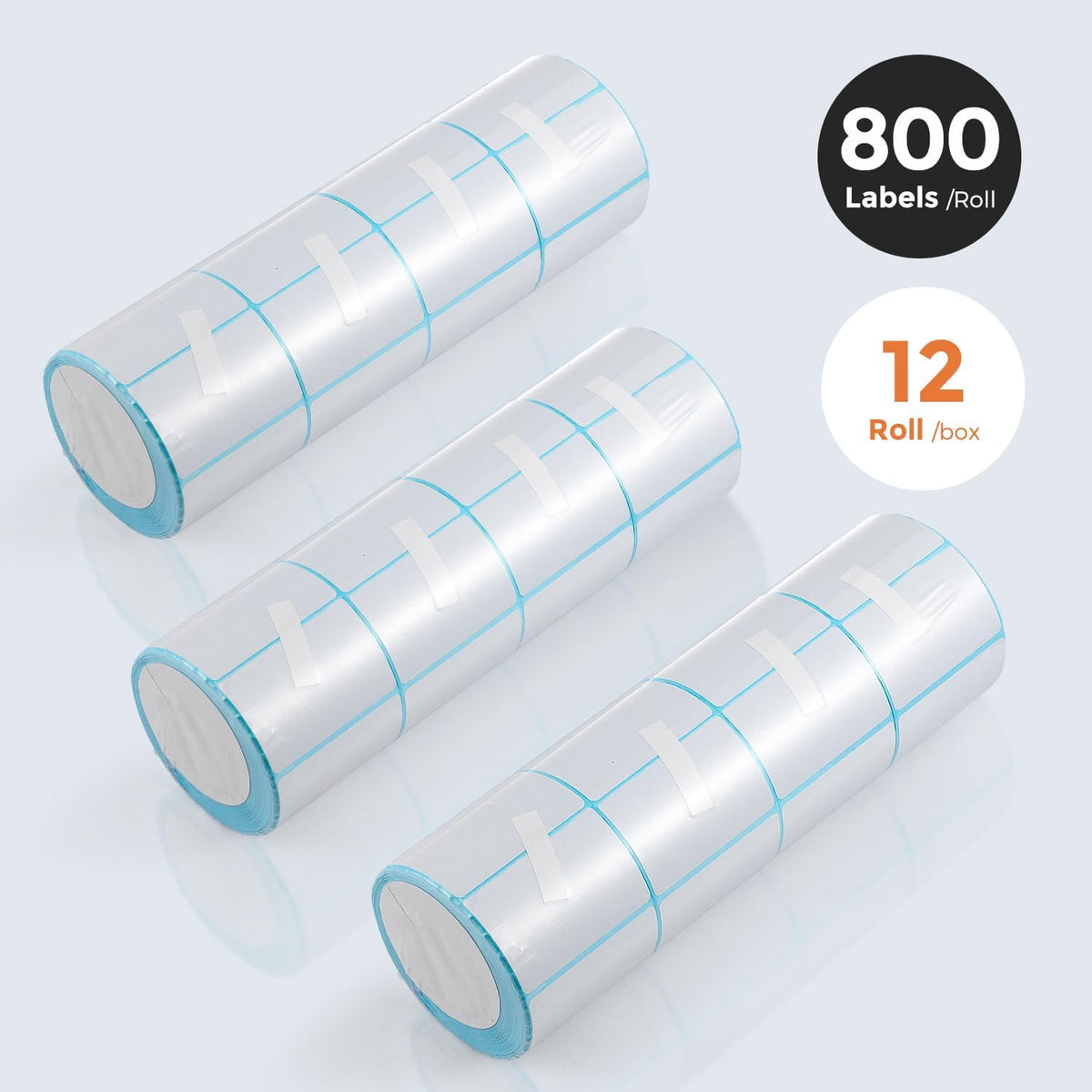 Bonvoisin Printing Scale Label Rolls, 58 X 40 mm, Barcode Label, 12 Rolls Per Case