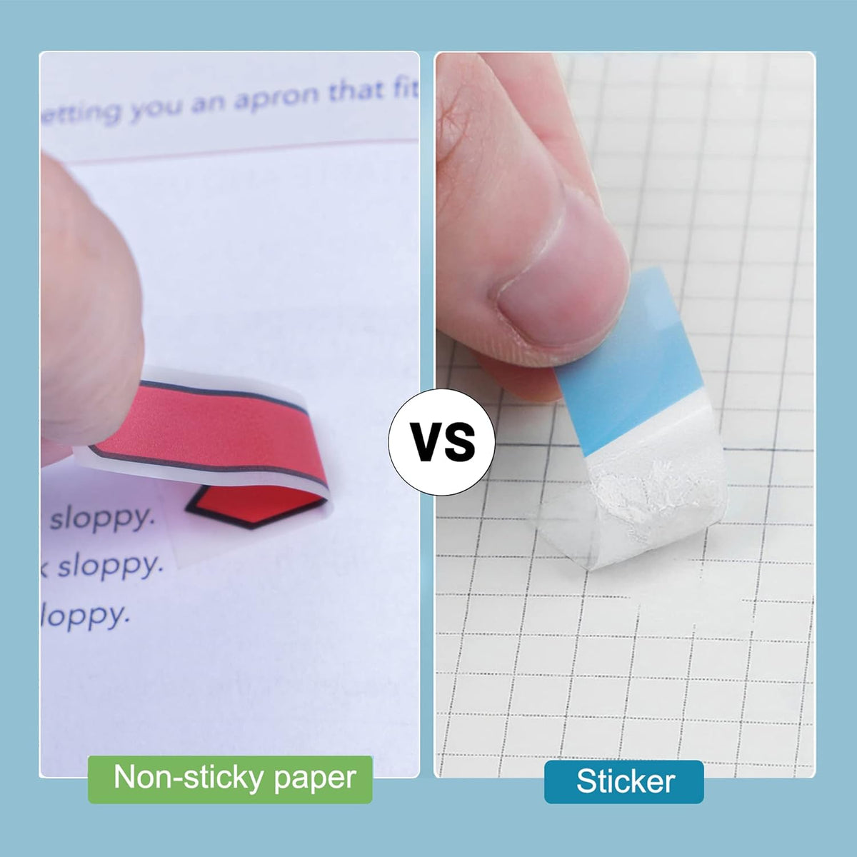 Ericter Sticky Tabs 3X300 Pieces, Annotation Tabs Sign Here Tabs, Index Tabs Writable and Repositionable Arrow Stickers, Page Markers Labels for Reading Notes, Books and Classify Files